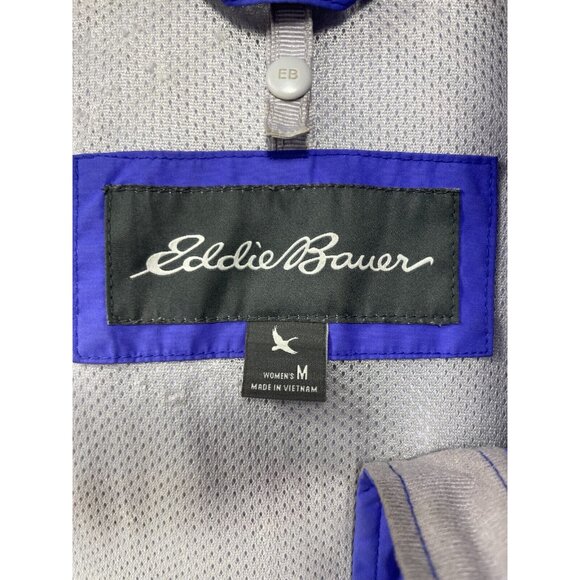 Eddie Bauer Windbreaker Jacket Womens Medium Purple Thermal Lined Weatheredge - Picture 10 of 16